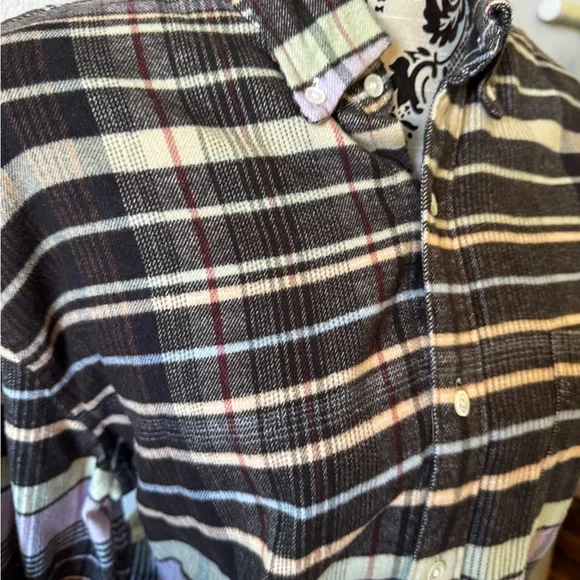 J. Crew Multicolor Striped Casual Button-Down Shirt - Brown Base - Picture 3 of 8